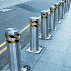 Rising Bollards Vehicle Access Control System